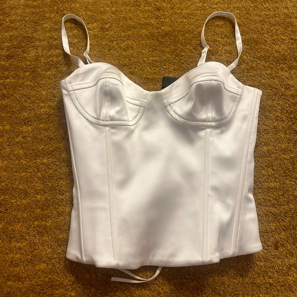 Aritzia satin corset top